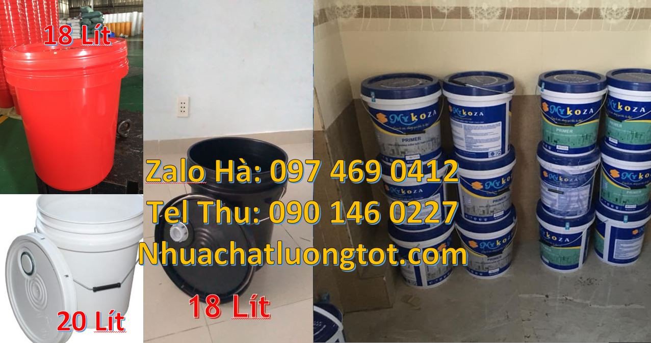 Bán thùng đựng sơn chất lượng cao,thùng sơn 20l nắp chiết rót giá rẻ h