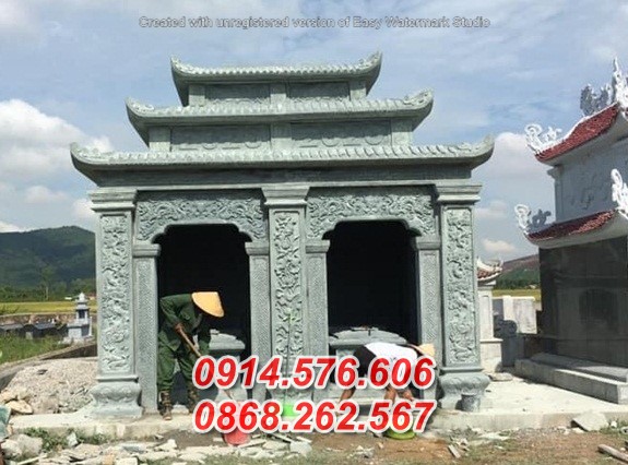 Mẫu lăng mộ đá đôi bán cao bằng - mộ ông bà bố mẹ