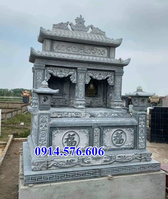 Mẫu lăng mộ đá đôi bán cao bằng - mộ ông bà bố mẹ