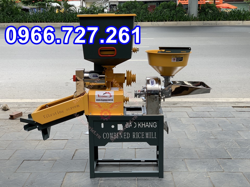 Máy xát gạo đa chức năng có sàng lọc sạn KW258