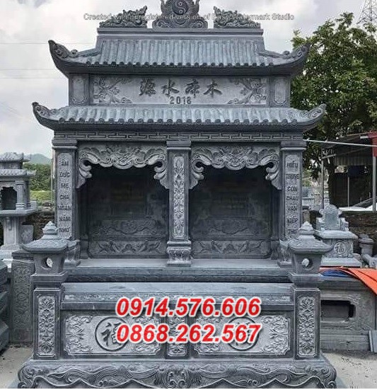 Mẫu mộ đá đôi bán đắk lắk - lăng mộ mồ mả tro cốt ông bà bố mẹ