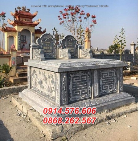 Mẫu mộ đá đôi bán đắk lắk - lăng mộ mồ mả tro cốt ông bà bố mẹ