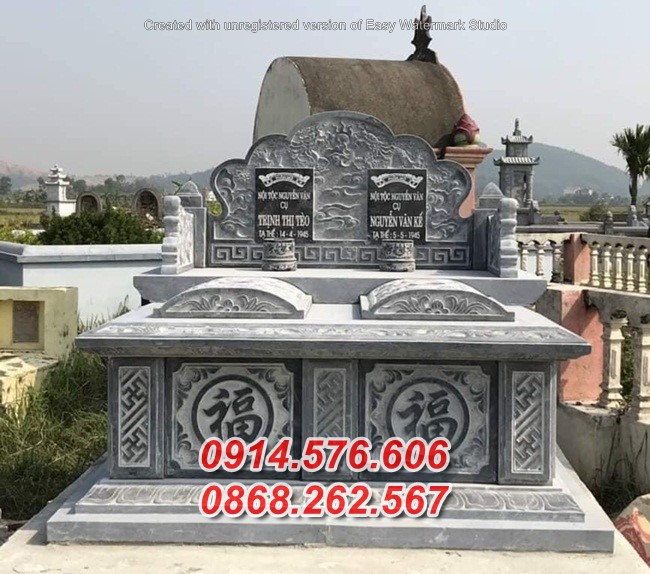 Mẫu mộ đá đôi bán tp hồ chí minh + lăng mộ ông bà bố mẹ ba má