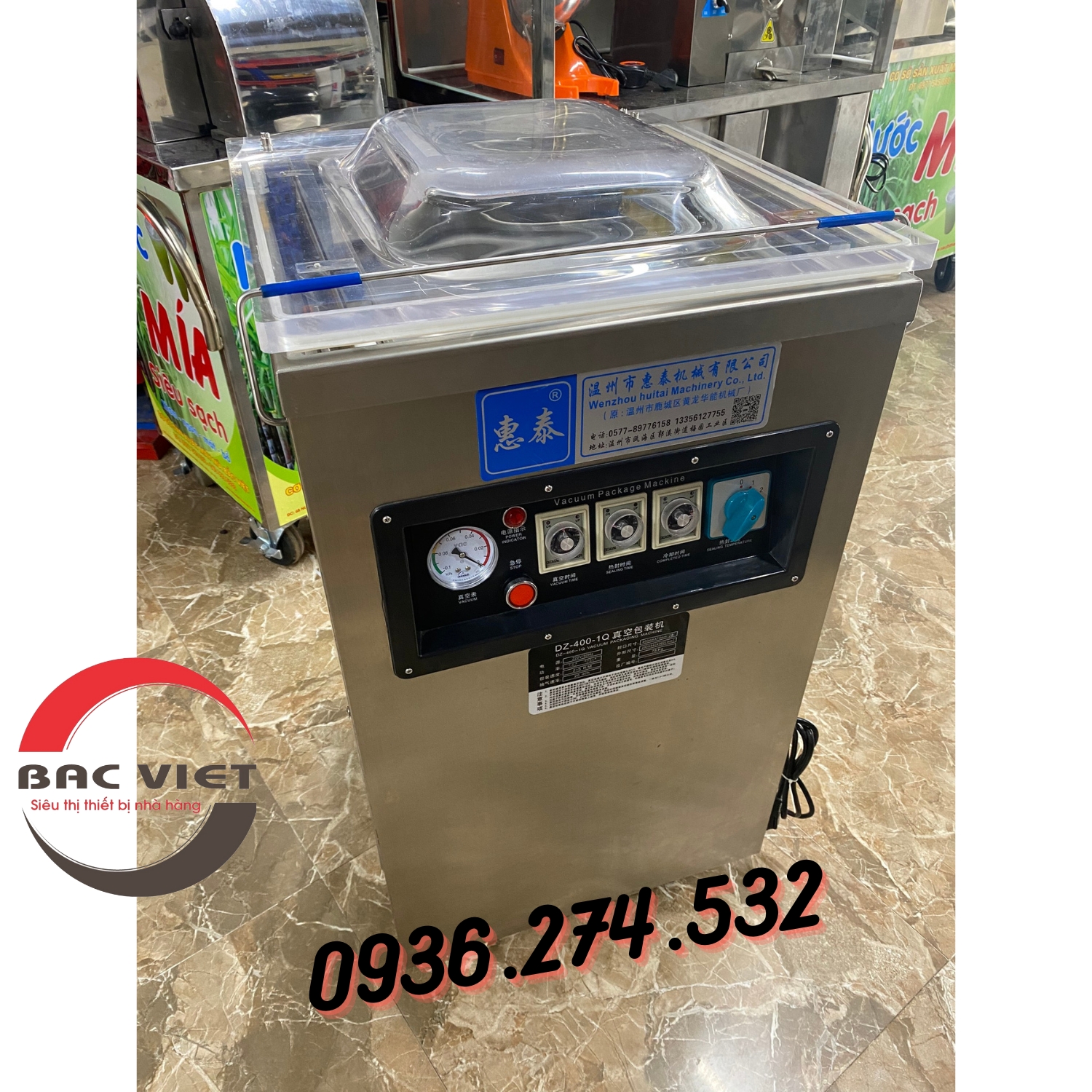 Máy hút chân không công nghiệp DZ400 - bảo hành 12 tháng