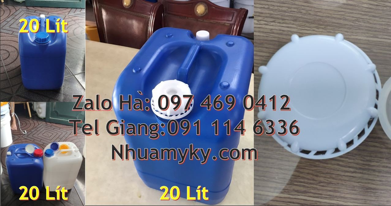 Bán can nhựa 20l màu trắng giá rẻ,can nhựa lớn 25l màu xanh chất lượng