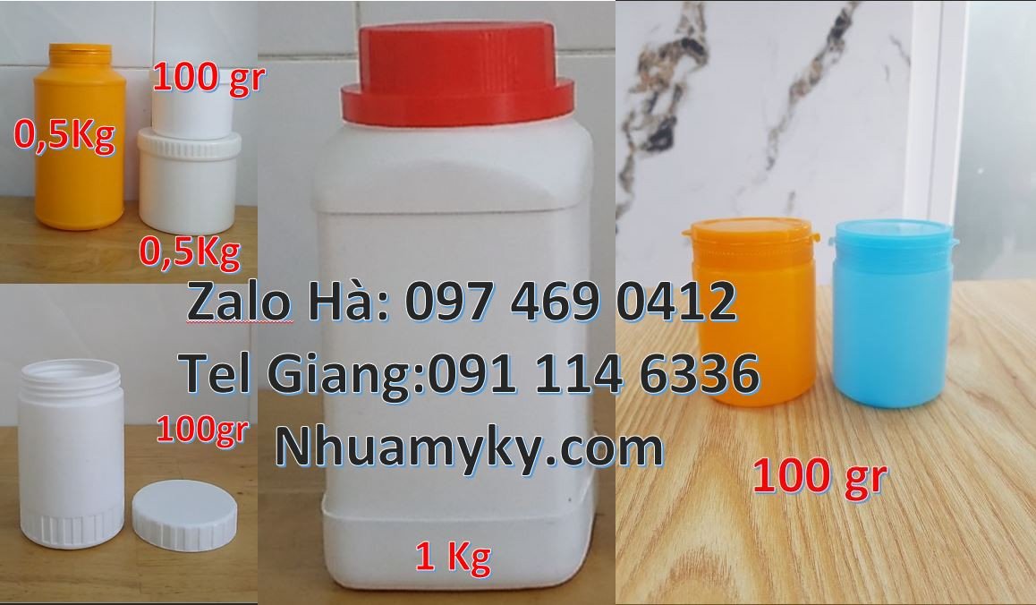 Bán hũ nhựa hdpe nắp vặn quai nhựa,hũ nhựa 500ml đựng hóa chất giá rẻ