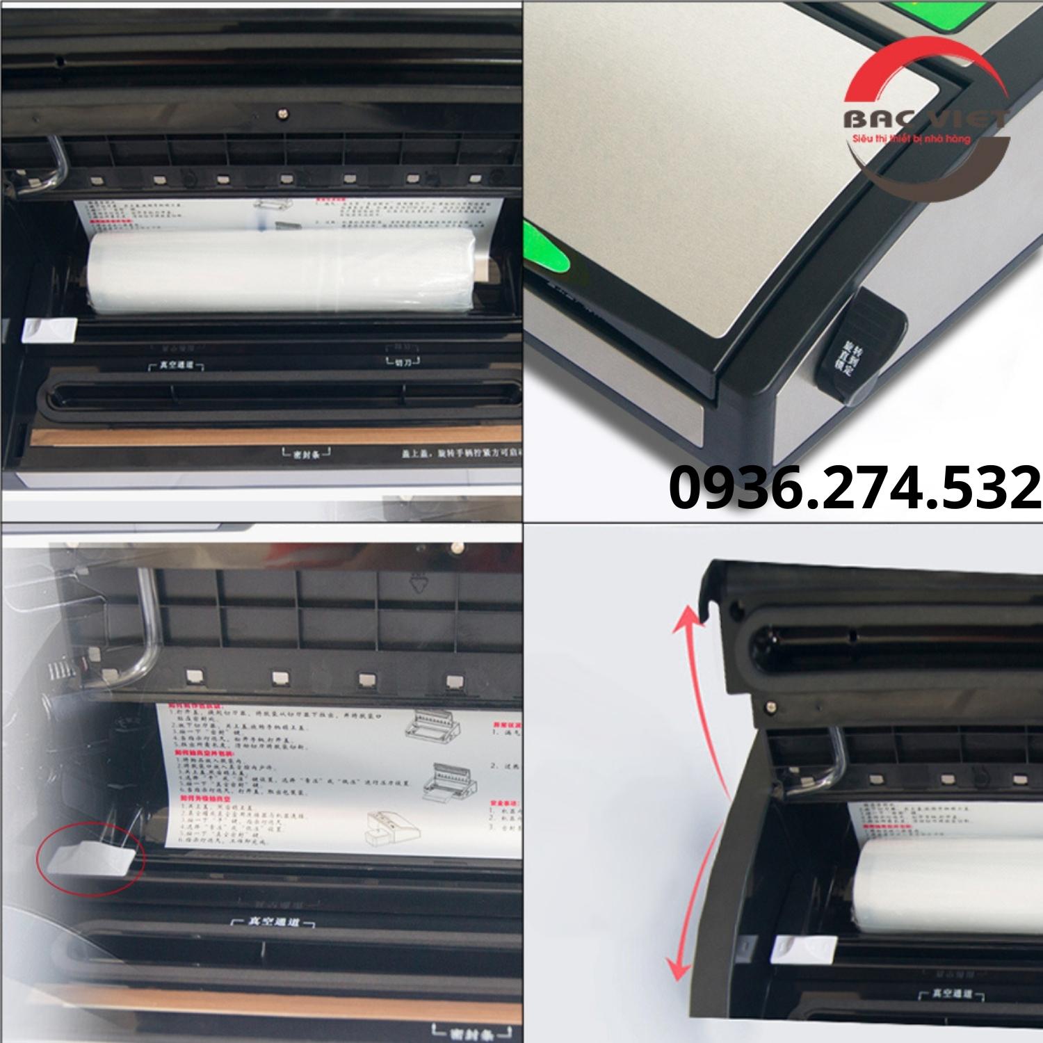 Máy hút chân không ET2500 hút tui một mặt nhám 1 mặt trơn