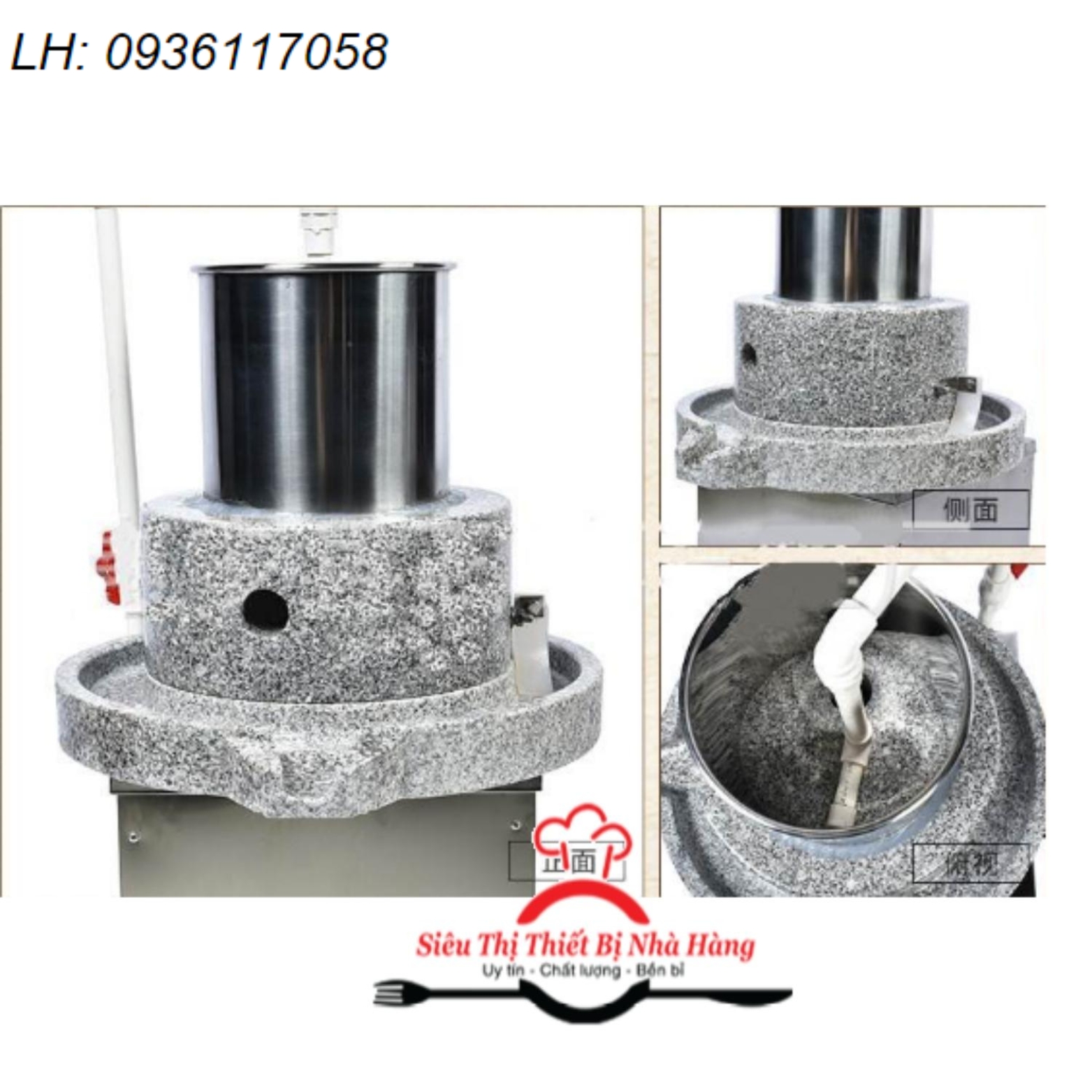 Cối đá xay bột nước công nghiệp có thể xay đỗ làm đậu  , gạo làm bánh