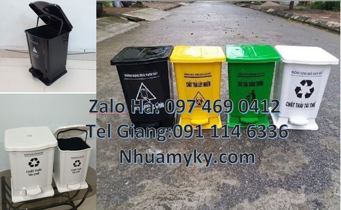 Bán thùng đựng rác y tế cỡ nhỏ,thùng đựng rác y tế 60l có nắp đậy đạp