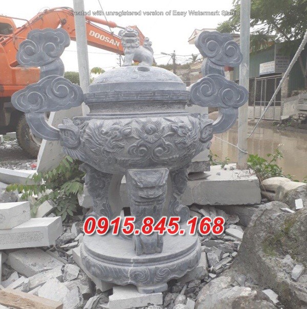 221 Lư hương đá đẹp bán lạng sơn - đỉnh hương bằng đá