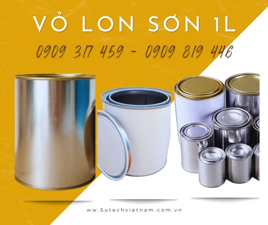 Vỏ lon sơn 1 lít, vỏ lon sơn công nghiêp