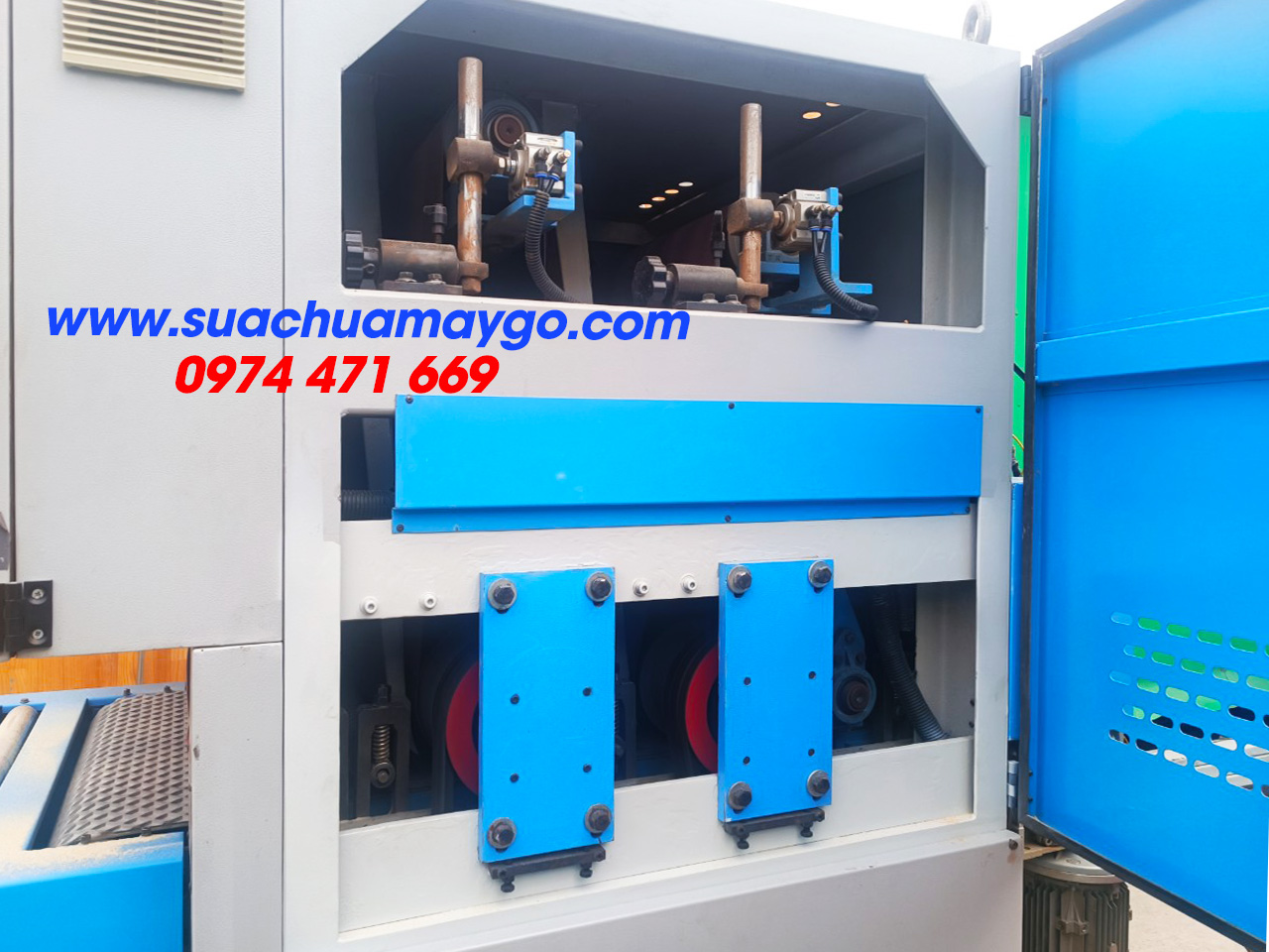 THANH LÝ MÁY CHÀ NHÁM THÙNG 2 TRỤC SR-RP650 CŨ GIÁ TỐT TẠI QUẬN 6