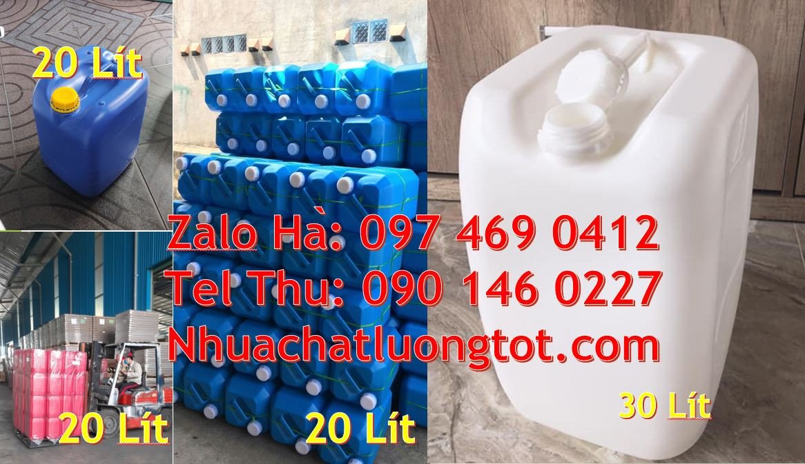 Bán can nhựa lớn 20l quai xách,can nhựa tròn 25l chất lượng cao giá r