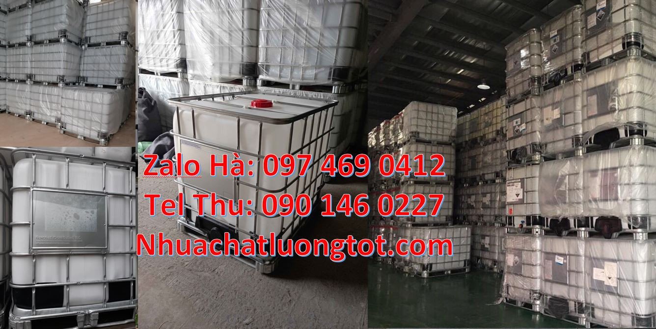 Bán tank nhựa cỡ lớn 1000l màu trắng,thùng nhựa ibc có khung thép 1000