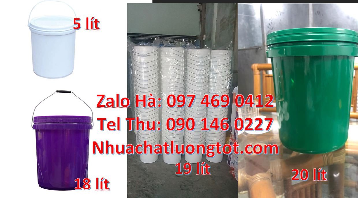 Bán thùng đựng sơn 18l có quai xách bằng sắt,vỏ thùng sơn 20l nắp đậy
