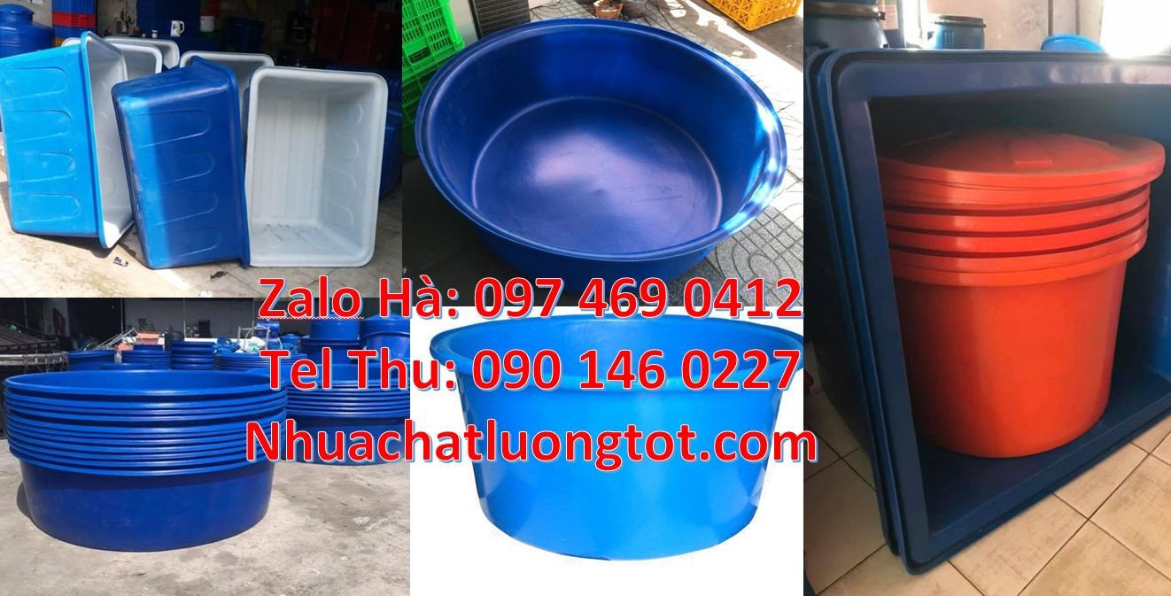 Bán chậu đựng nước sạch 2000l màu xanh,thùng chứa nước hình chữ nhật