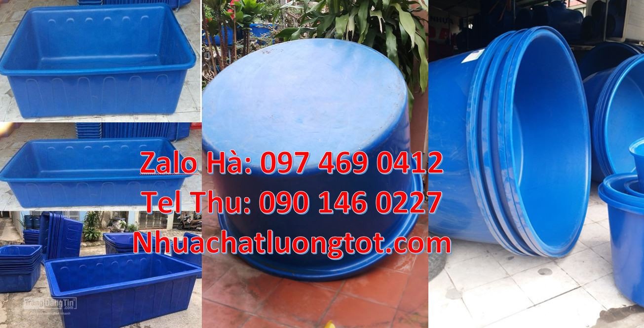 Bán chậu đựng nước sạch 2000l màu xanh,thùng chứa nước hình chữ nhật