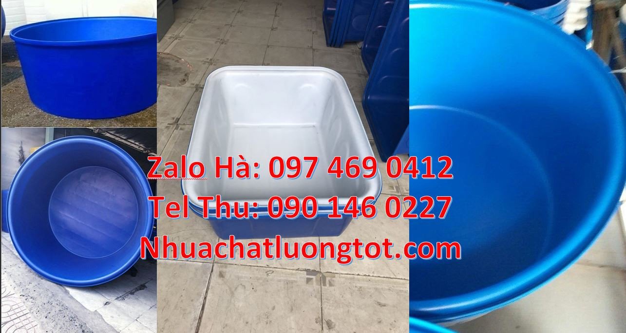 Bán chậu đựng nước sạch 2000l màu xanh,thùng chứa nước hình chữ nhật