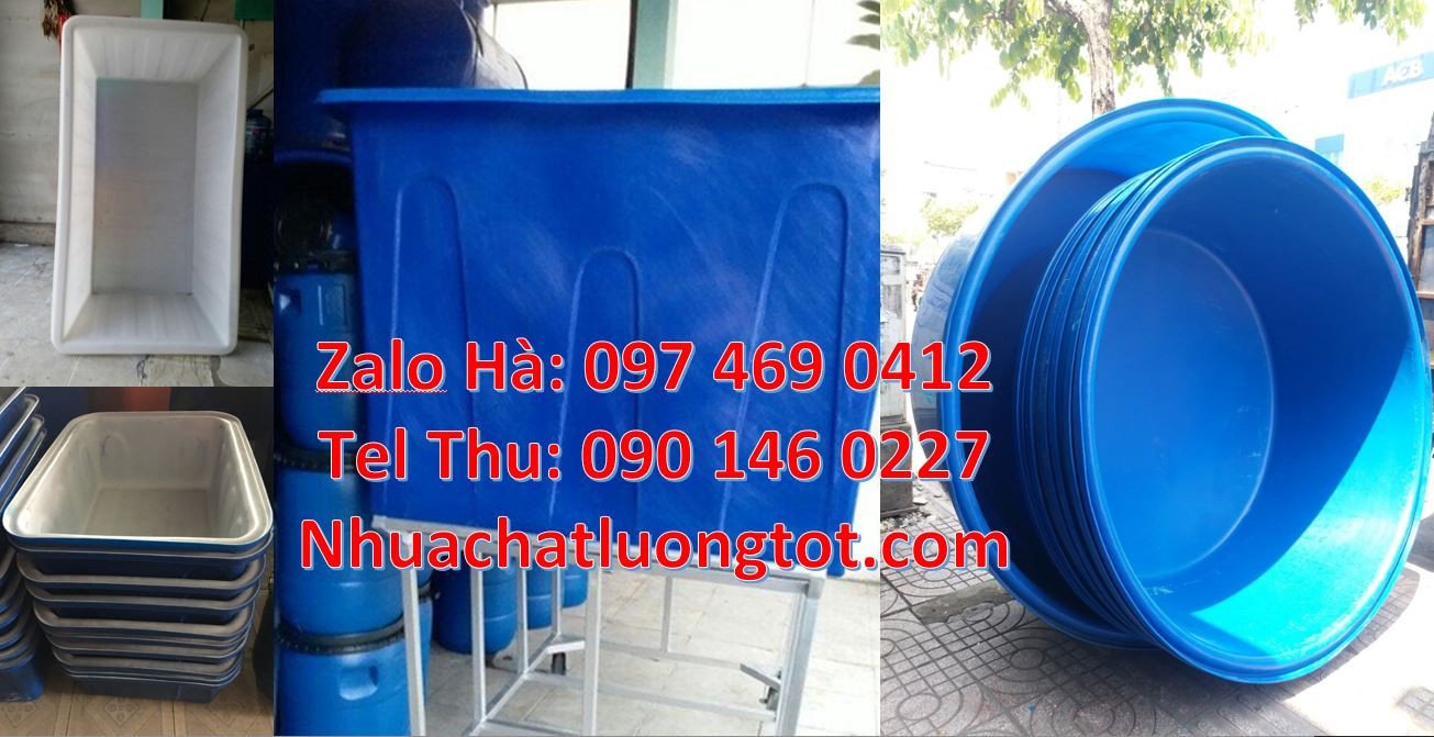 Bán chậu đựng nước sạch 2000l màu xanh,thùng chứa nước hình chữ nhật