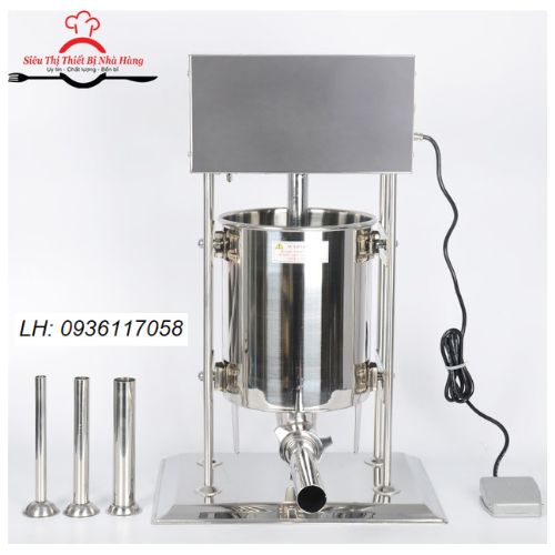 Máy đùn xúc xích 10L inox cao cấp dùng điện