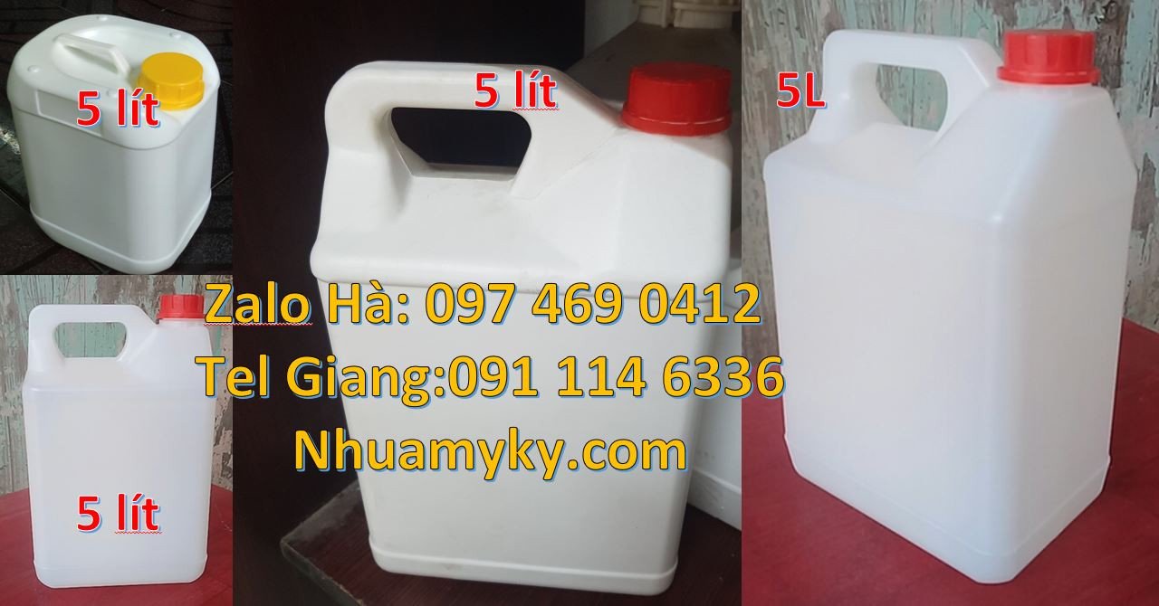 Bán can nhựa nhỏ 5l đựng nước mắm ruốc,can nhựa 2l đựng xì dầu dầu ăn