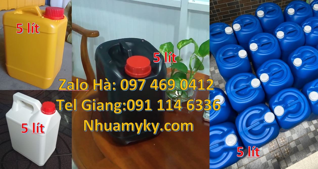 Bán can nhựa nhỏ 5l đựng nước mắm ruốc,can nhựa 2l đựng xì dầu dầu ăn