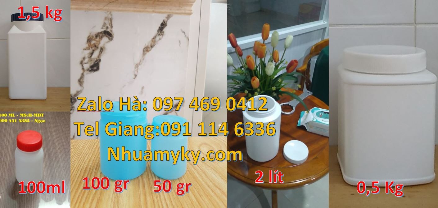 Bán hũ nhựa đựng mỹ phẩm,hũ nhựa 0.5kg đựng bánh kẹo mứt giá rẻ hcm