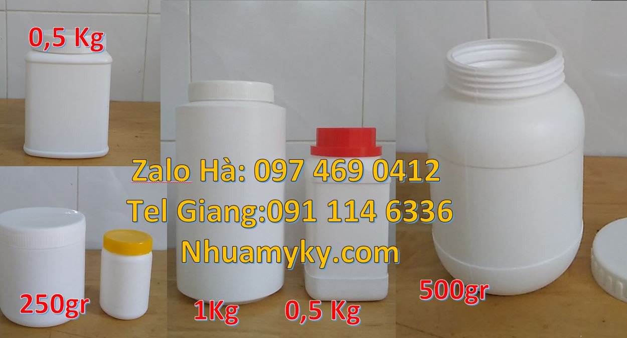 Bán hũ nhựa đựng mỹ phẩm,hũ nhựa 0.5kg đựng bánh kẹo mứt giá rẻ hcm