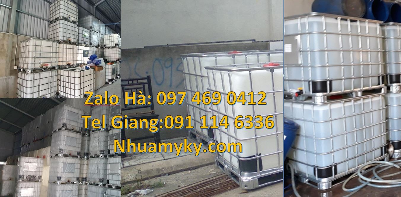 Bán tank nhựa cỡ lớn 1000l đựng hóa chất,thùng nhựa ibc vuông 1000l có
