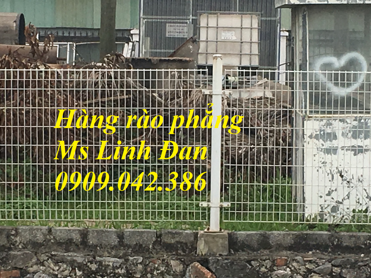 Hàng rào lươi thép hàn bảo vệ dạng phẳng