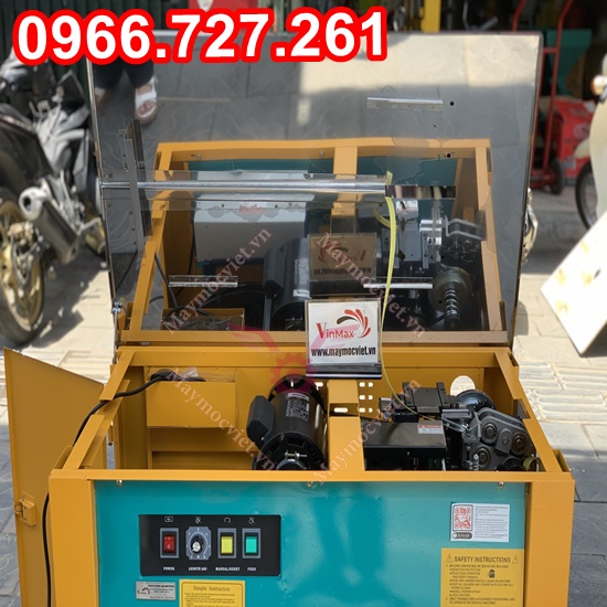 Máy đóng đai thùng catton, đóng đai hàng KZB1