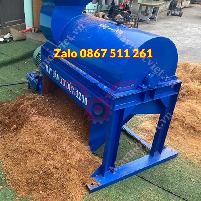 Máy xay xơ dừa chạy điện 3 pha năng suất cao