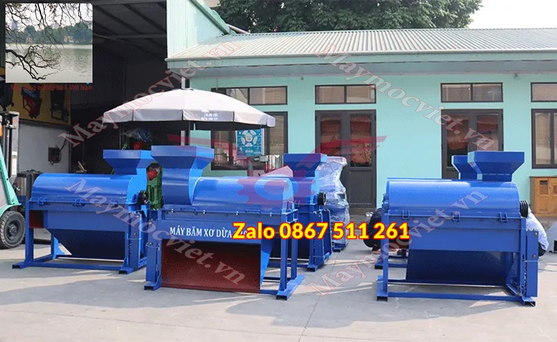 Máy xay xơ dừa chạy điện 3 pha năng suất cao