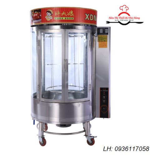 Lò nướng gà vịt dùng than và gas 850