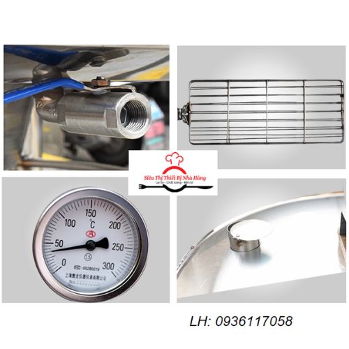 Lò nướng gà vịt dùng than và gas 850