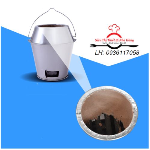 Lò nướng gà vịt dùng than và gas 850