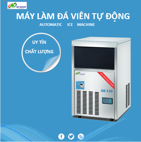 THANH LÝ MÁY ĐÁ VIÊN AK110 khối lượng 50kg/24h