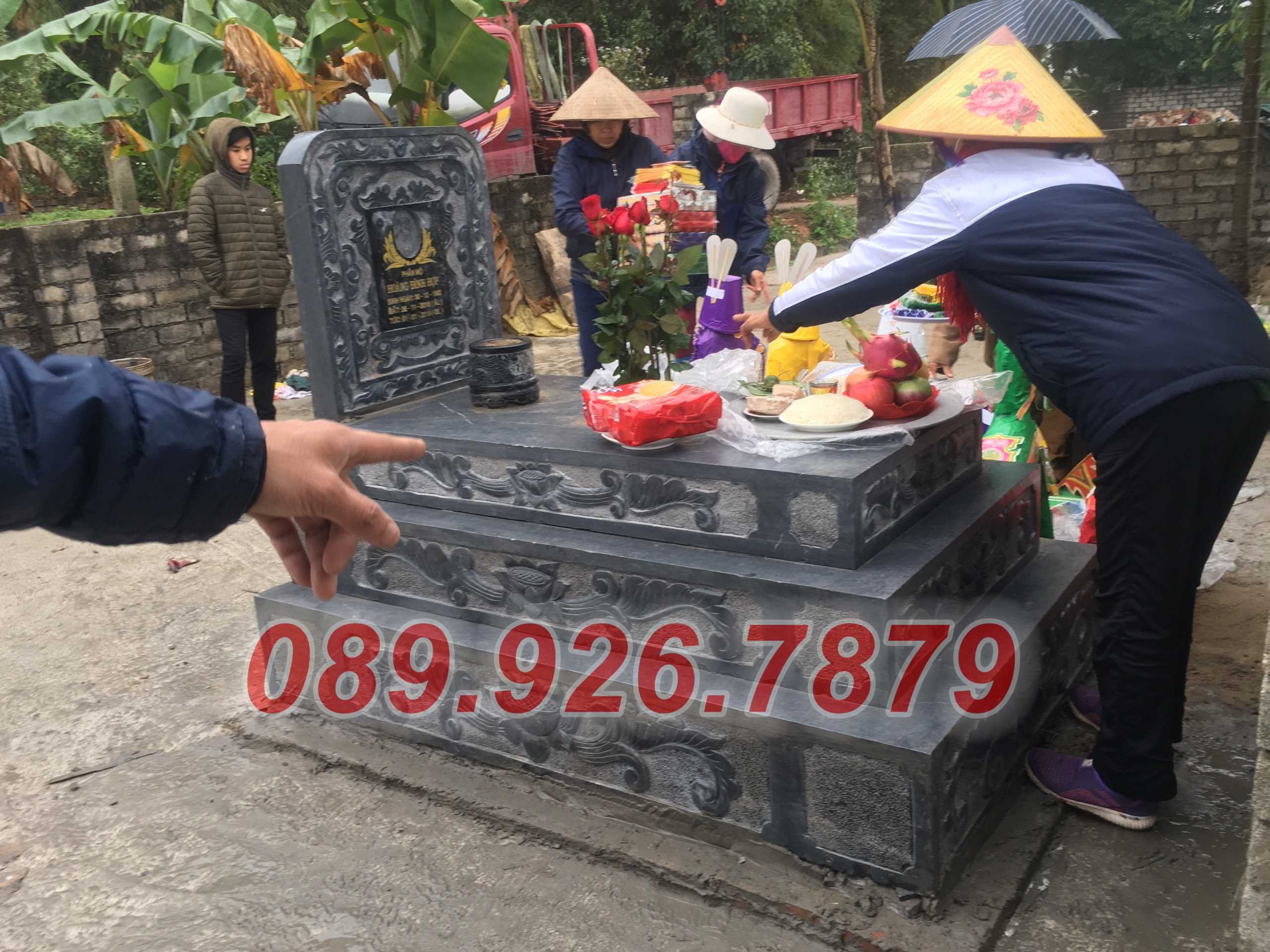 Mộ thiết kế đẹp nhất tại Kiên Giang, mẫu mộ sang trọng, cha mẹ, con