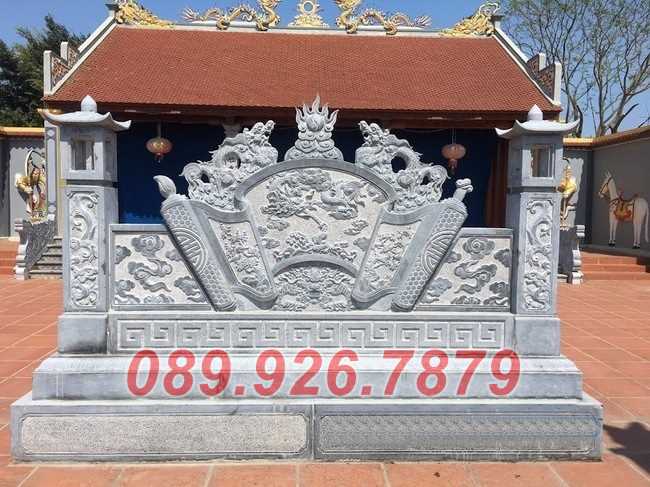 Kiên Giang mẫu bình phong bằng đá đẹp, cuốn thư, cổng chùa, từ đường