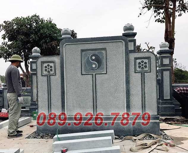 Kiên Giang mẫu bình phong bằng đá đẹp, cuốn thư, cổng chùa, từ đường