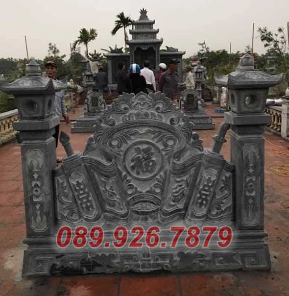 cuốn thư bằng đá đẹp - bình phong bằng đá đẹp tại cà mau - cổng đá