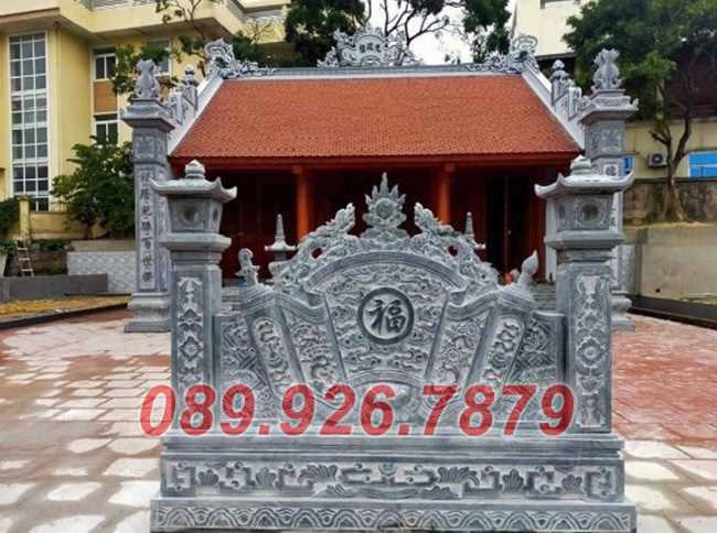 bình phong đá - cuốn thư từ đường bằng đá đẹp bán Bình Phước