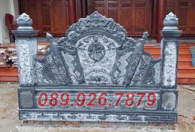 bình phong đá - cuốn thư từ đường bằng đá đẹp bán Bình Phước