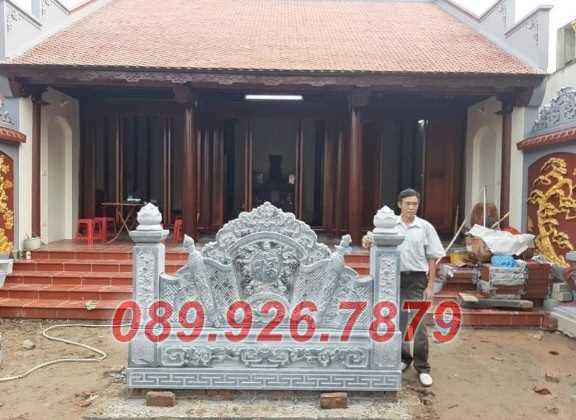 bình phong đá - cuốn thư từ đường bằng đá đẹp bán Bình Phước