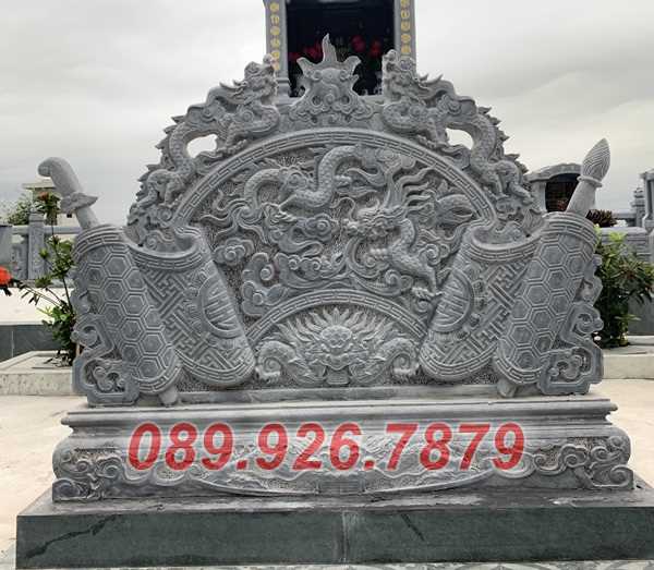 cuốn thư đá - lăng mộ bằng đá đẹp bán Lâm Đồng, bình phong đá