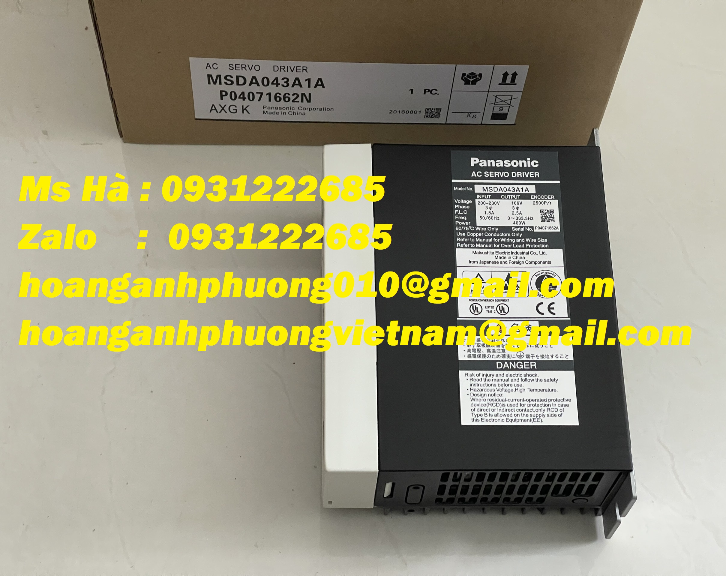 MSDA043A1A panasonic - Bộ điều khiển giá cạnh tranh 400W