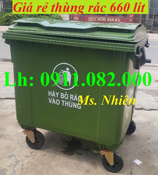 Thùng rác 120 lít giá rẻ- thùng rác thông minh