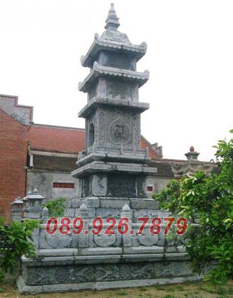 Mẫu mộ tháp đá -  mẫu tháp mộ sư thầy, để tro cốt bán Long An