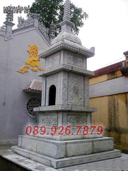 Mẫu mộ tháp đá -  mẫu tháp mộ sư thầy, để tro cốt bán Long An