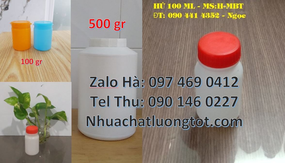 Bán hũ nhựa đựng hóa chất,hũ nhựa 0.5l đựng chất tẩy rửa,hũ nhựa 200g